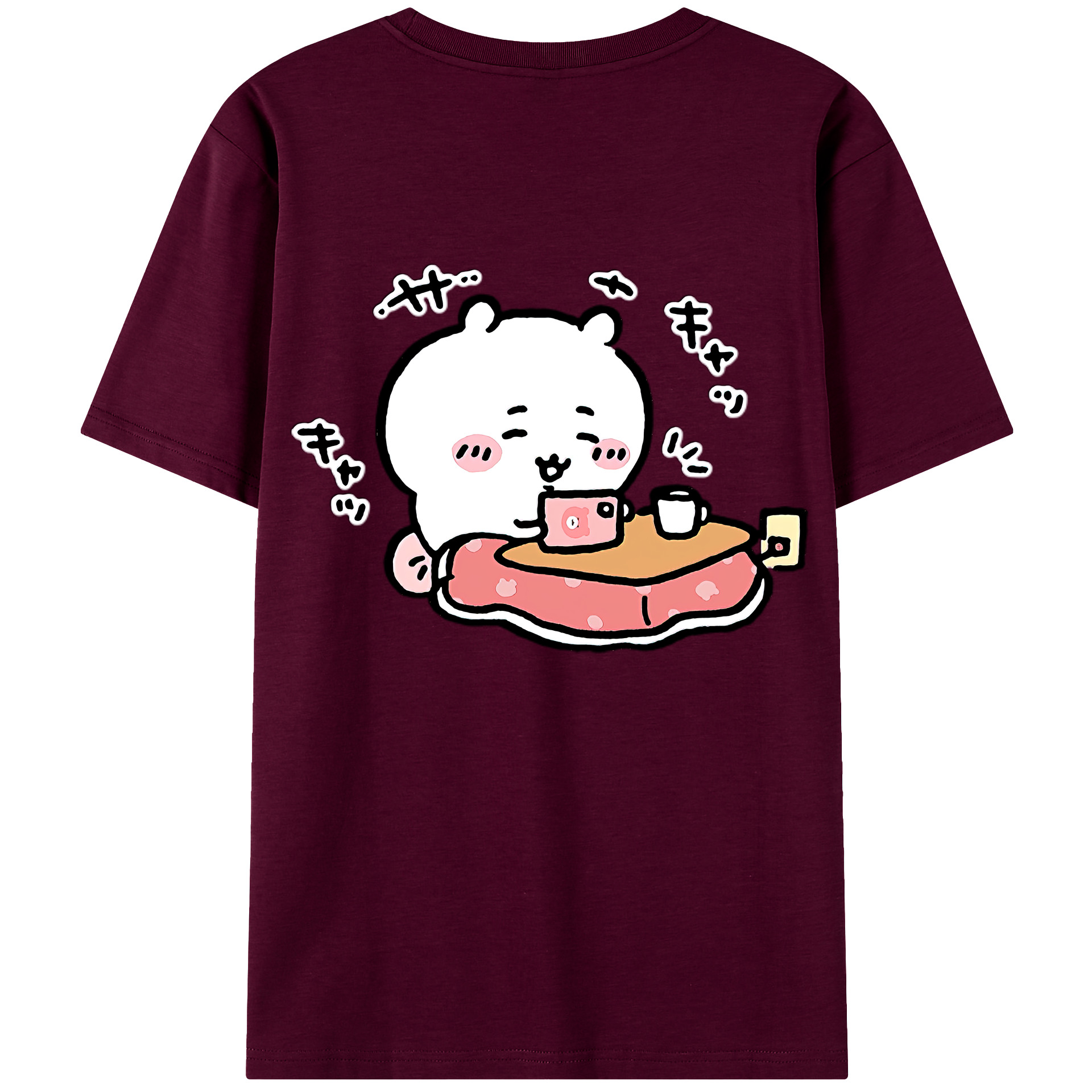 （画像用） ちいかわ ちいかわ Chii-kawa chiikawa レディース半袖Tシャツ(バックプリント)